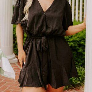 Curve Black Romper
